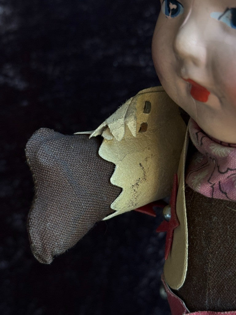 Vintage American 13" Composition Cowboy Character Doll