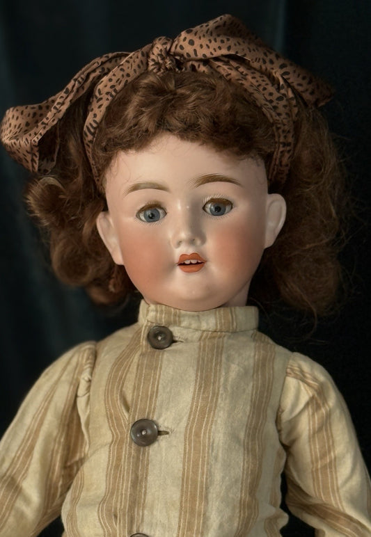 Antique German Kley Hahn Walkure 24” Doll Bisque Head Composition Body