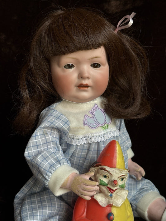 Antique German 13.5” Bahr & Proschild 585 Bisque Head Baby Doll