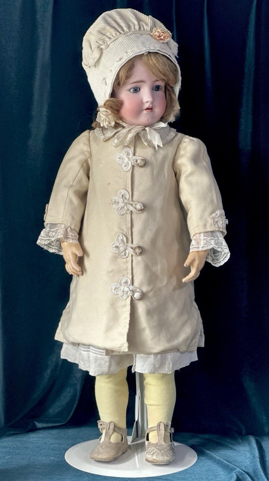 Antique German Handwerck Simon Halbig 28” Doll Bisque Head Composition Body