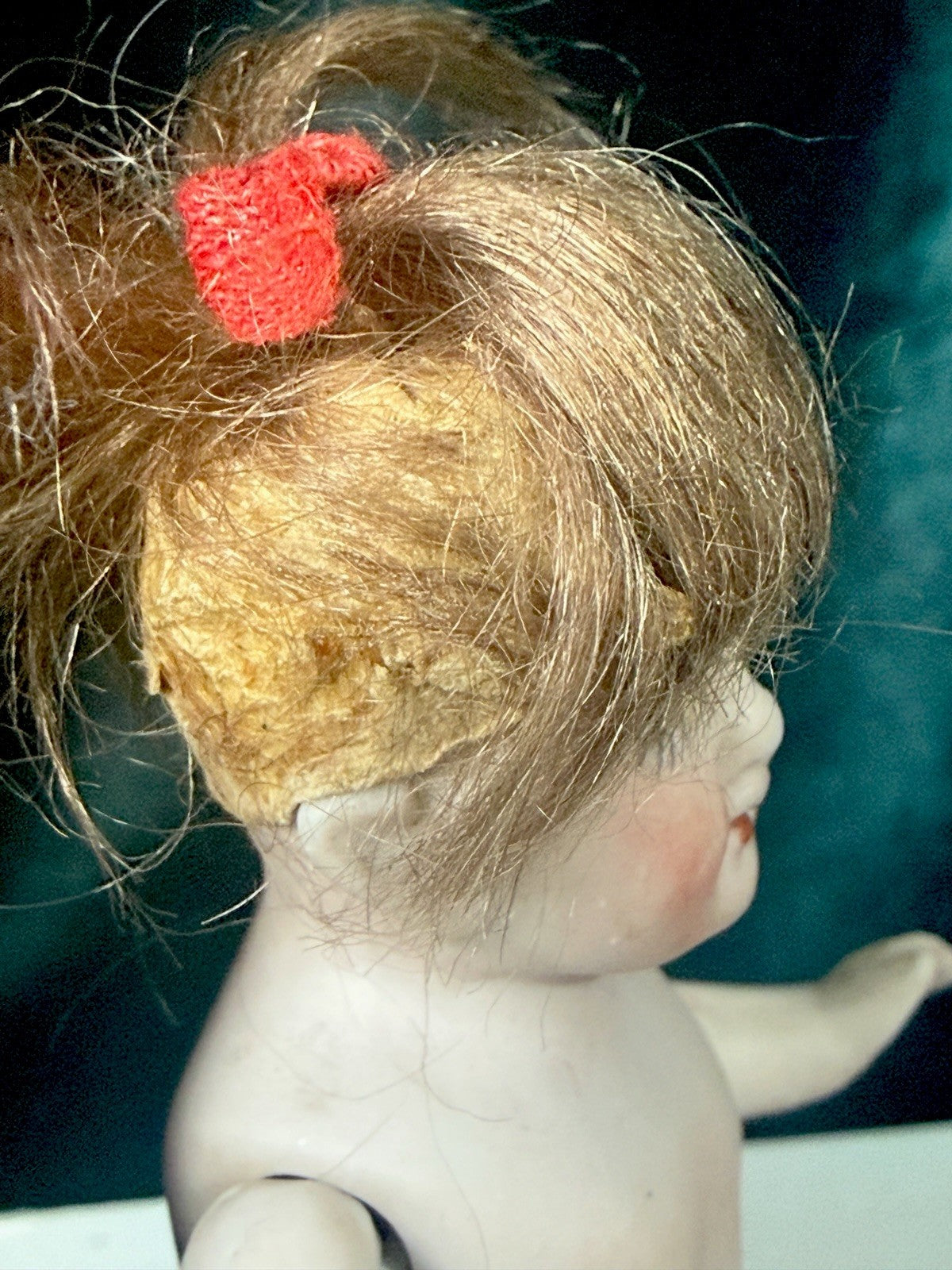 Antique German 4 1/2” All Bisque Mignonette Dollhouse Doll Mold 8491