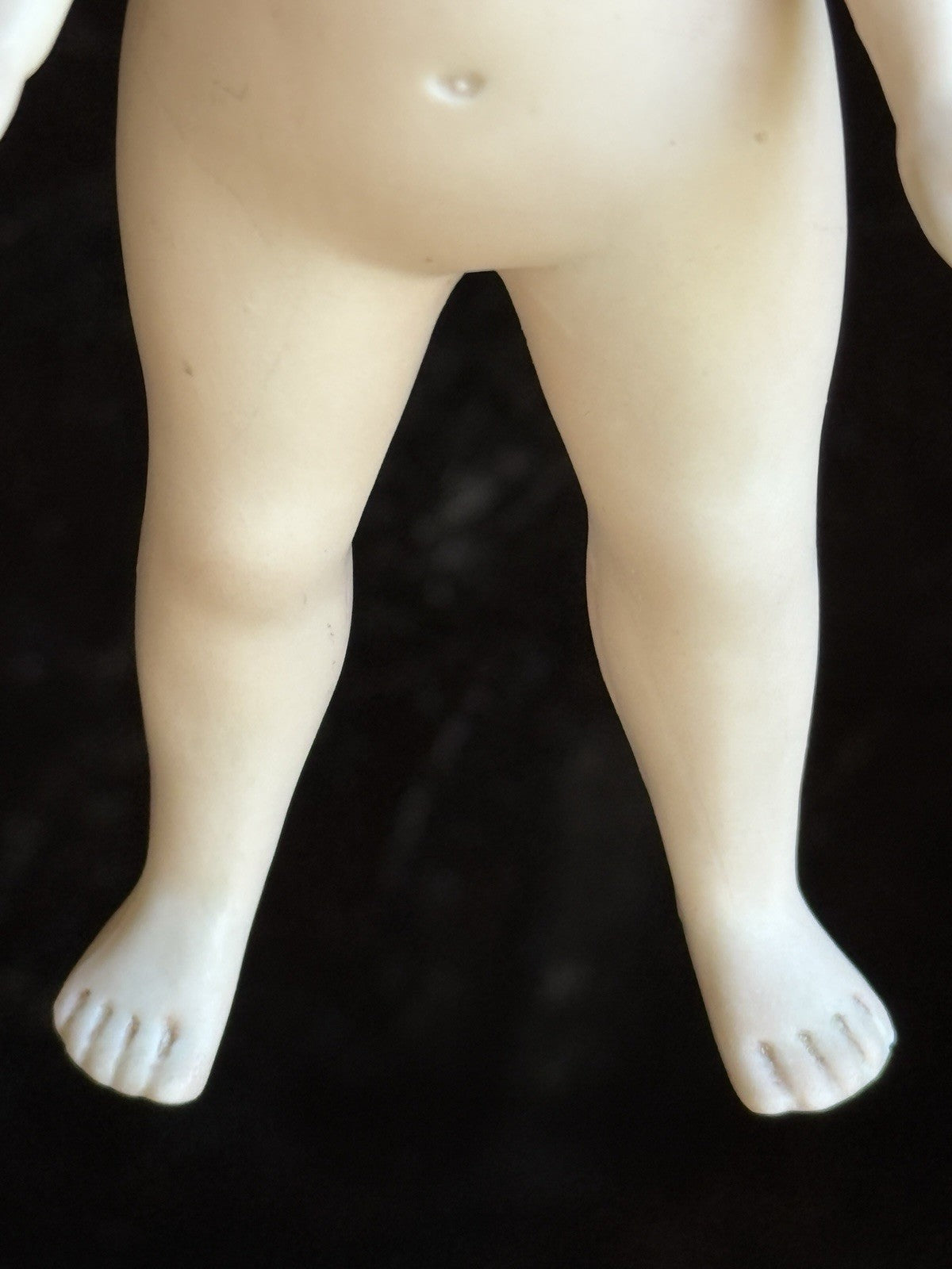Antique German Bisque Miniature Large 6.5” Frozen Charlie Doll