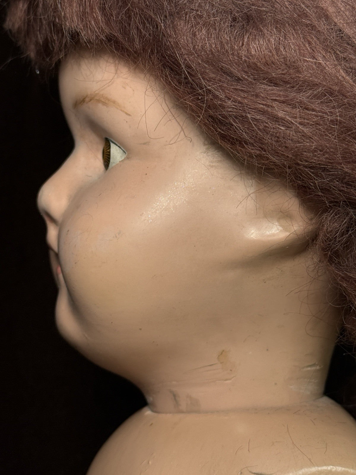 Antique American 20” Schoenhut Wooden Jointed Miss Dolly Doll