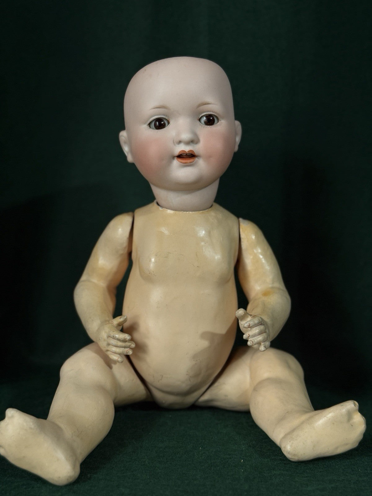Antique German Armand Marseille Mold 985 Baby 17” Doll Bisque Head