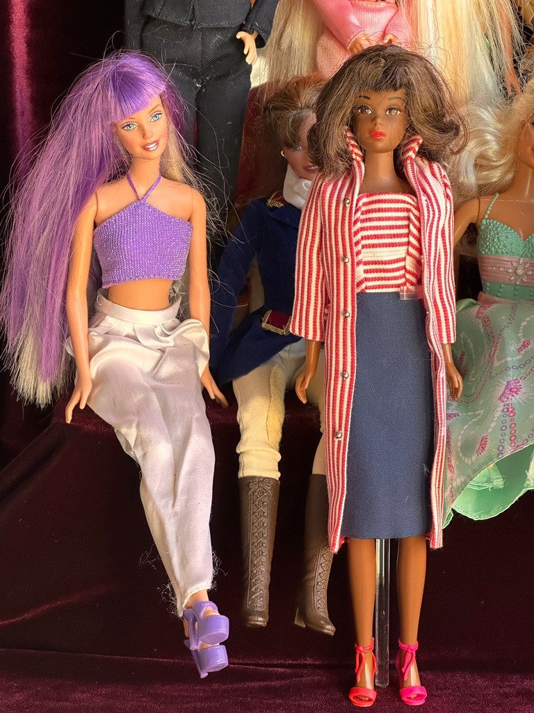 Lot of 17 Vintage Mattel Babrbie and Friends Dolls As Is