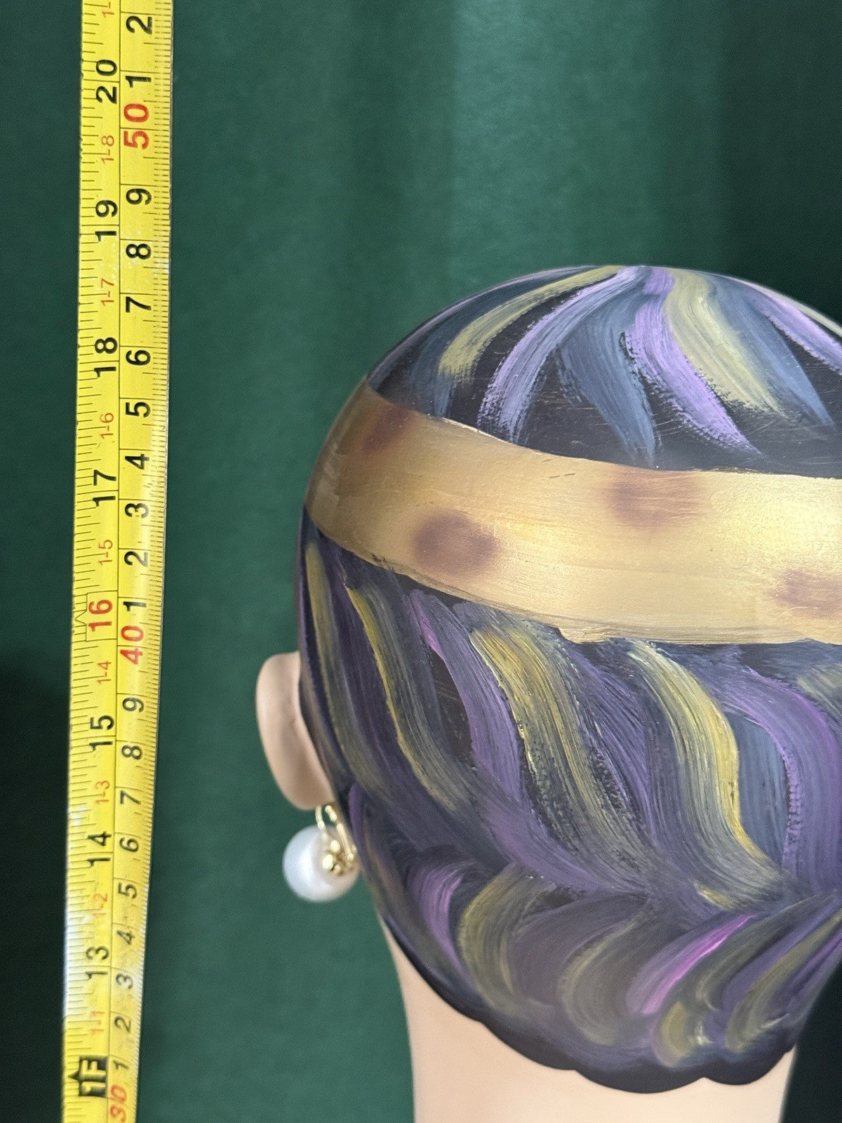 Art Deco 18” Mannequin Head Female For Jewelry Display