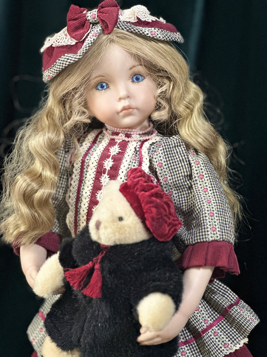 Reproduction Of Dianna Effner 19” Porcelain Doll “Emily” Cloth Body