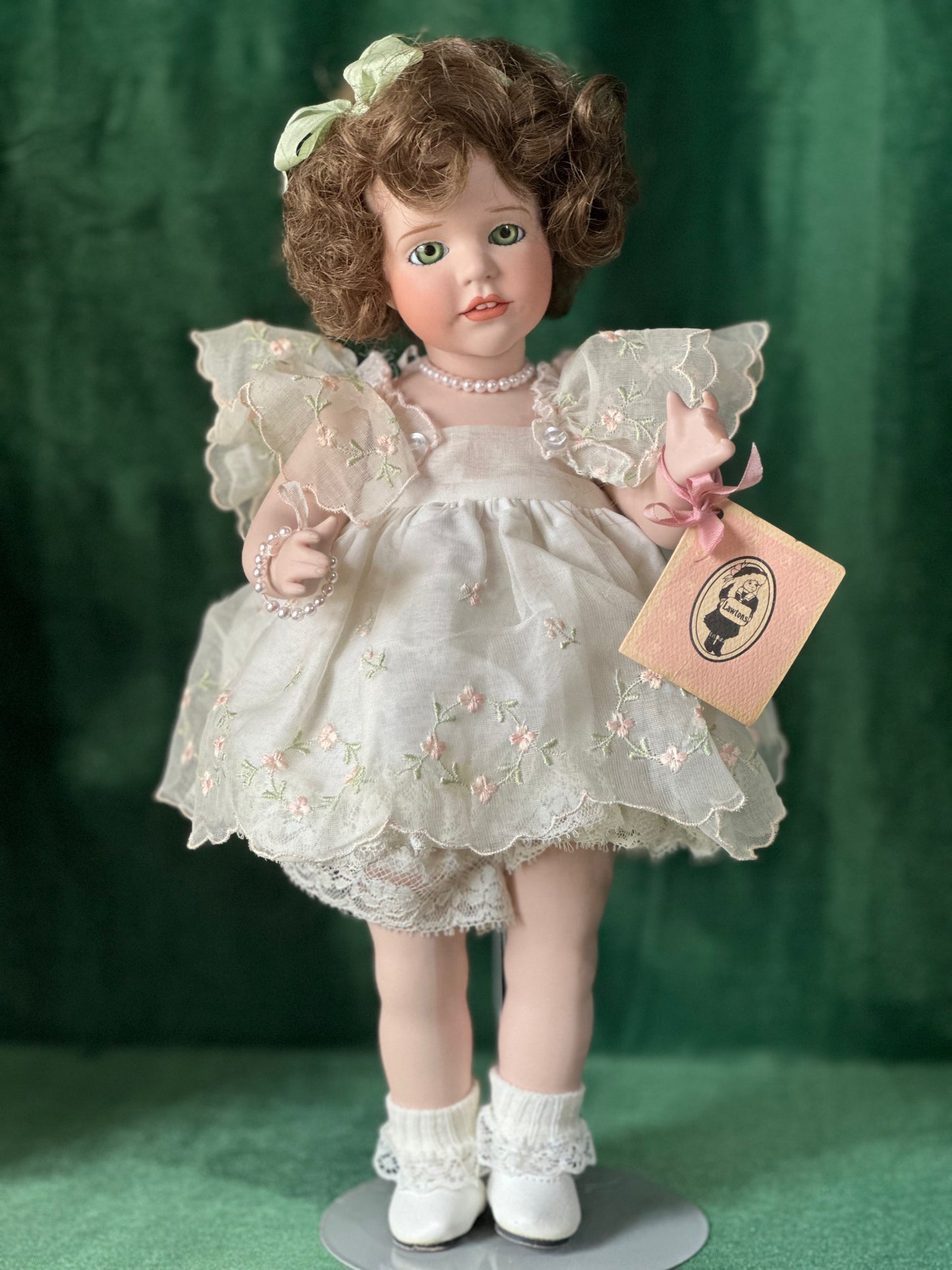 Wendy Lawton “Spring Blossom ” 13” Porcelain Doll Box/Tag/COA LE 500