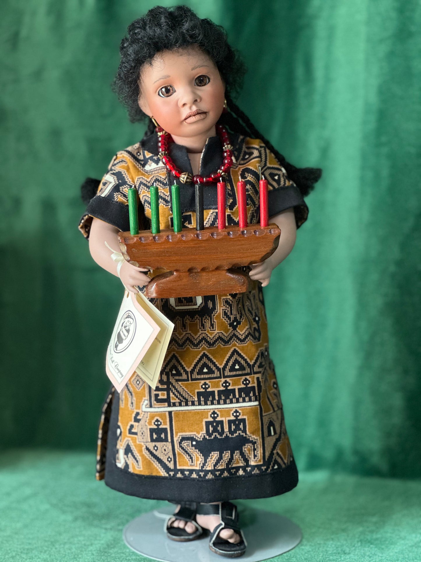 Wendy Lawton “Kwanzaa” 13” Porcelain Doll Box/Tag/COA LE 500