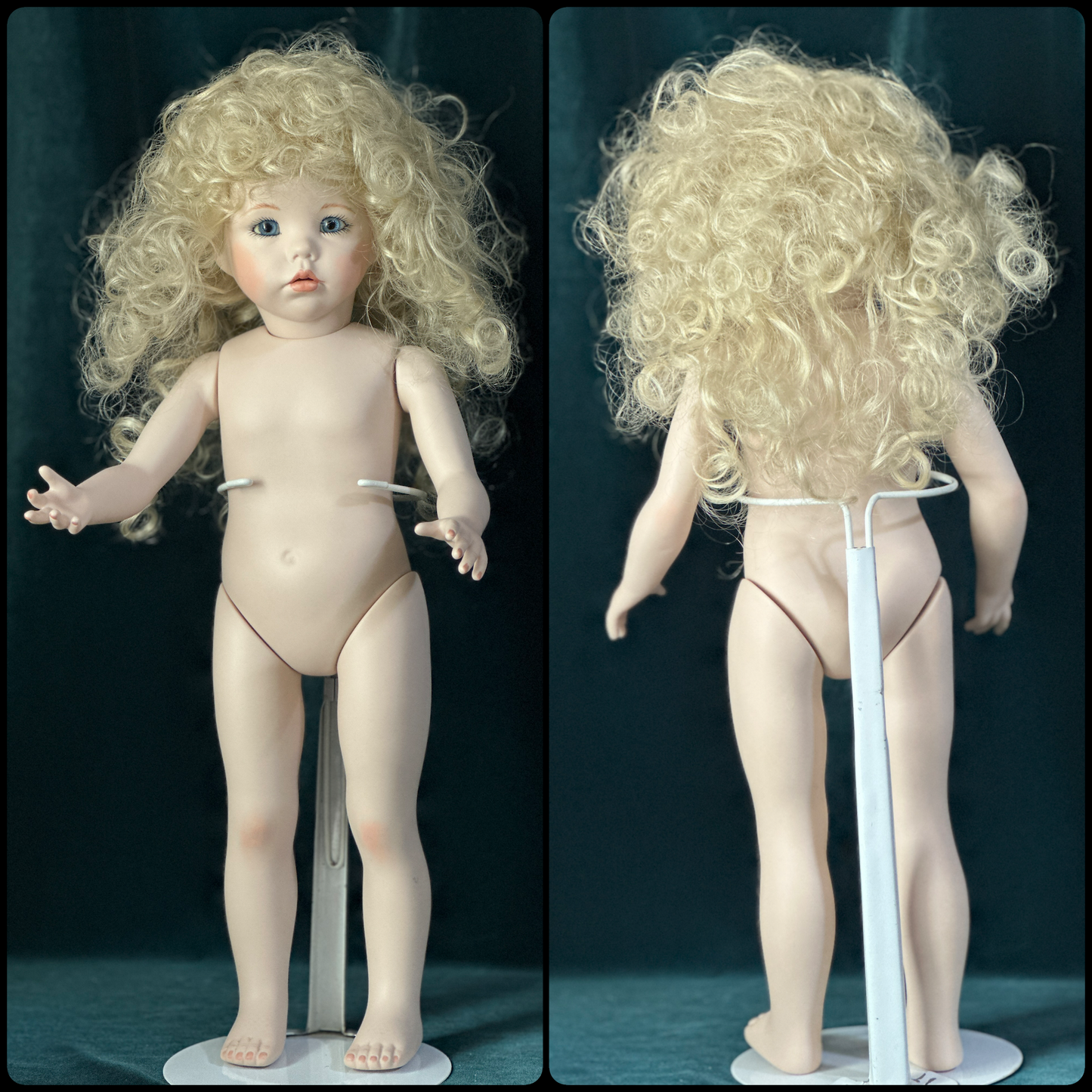 Artist Reproduction Of “Hilary” by Dianna Effner 18” Porcelain Doll French Body