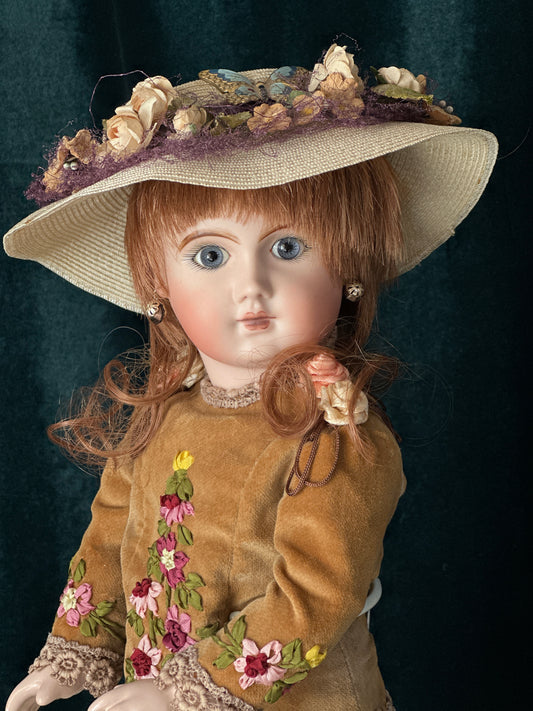 Vintage Reproduction of Antique French Jumeau 16 1/2” Doll