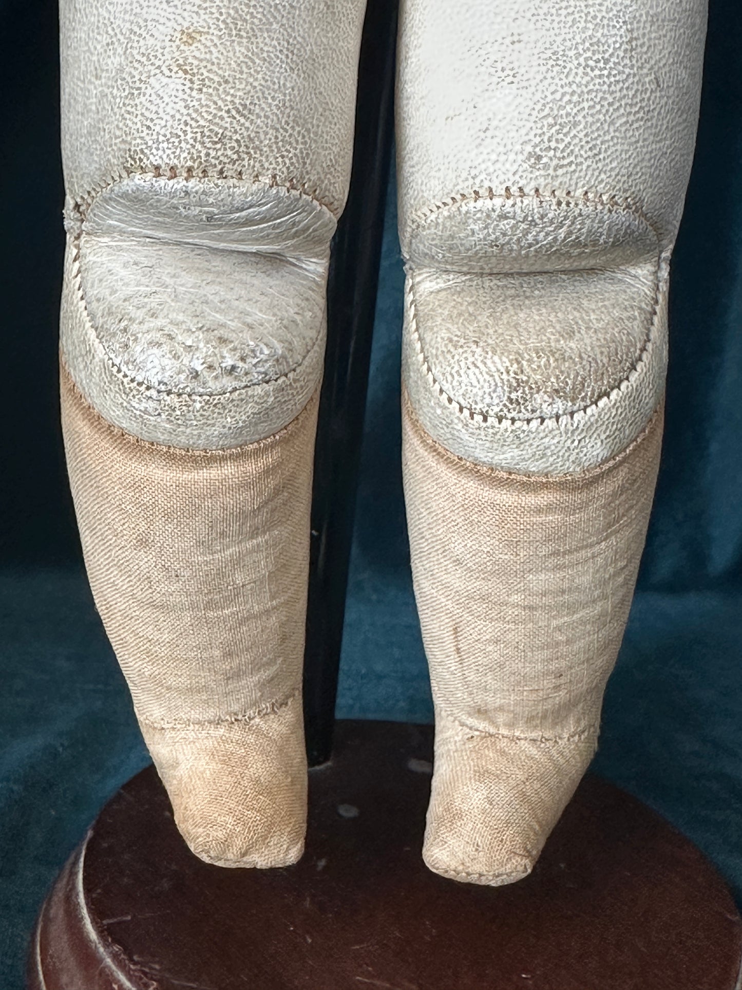 Early JDK Kestner Closed Mouth Bisque Shoulder Head 15” Doll Marked 4 1/2