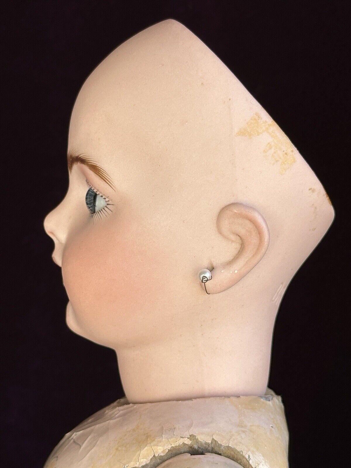 Antique French 22” Bru Jne R 10 Bebe Bisque Head Composition Body Doll