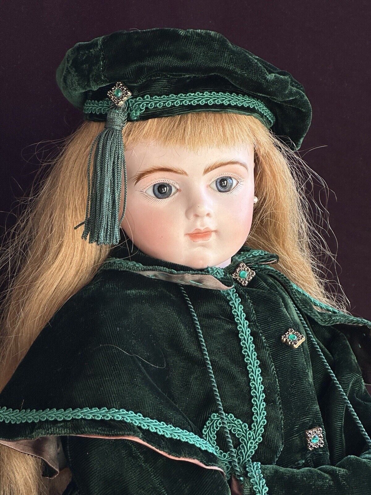 Antique French 22” Bru Jne R 10 Bebe Bisque Head Composition Body Doll