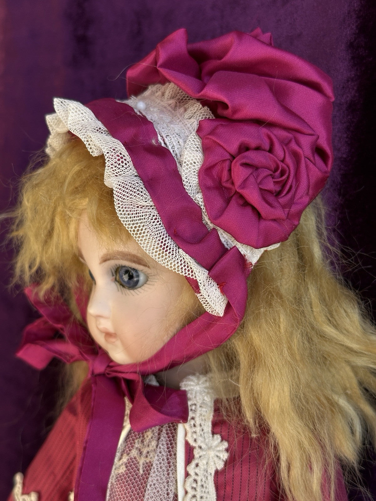 Vintage Porcelain/Composition Reproduction of Antique French Jumeau  Doll