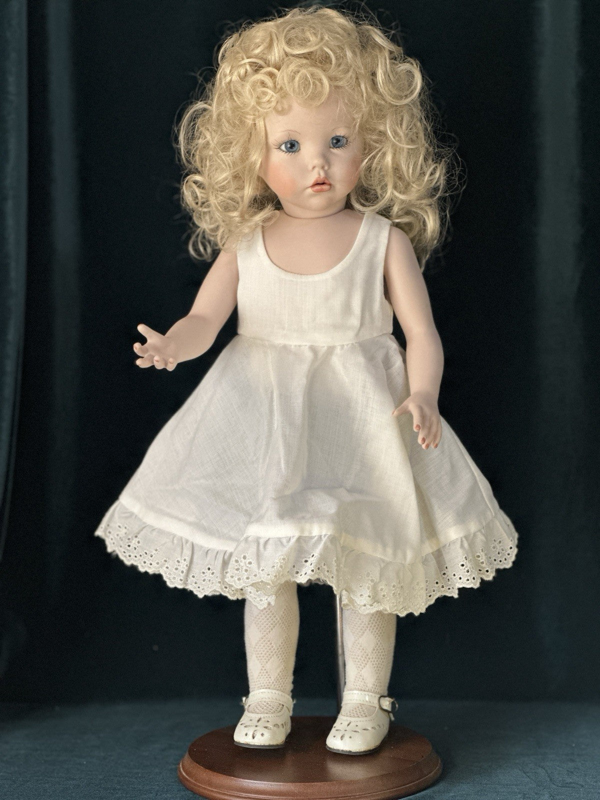 Artist Reproduction Of “Hilary” by Dianna Effner 18” Porcelain Doll