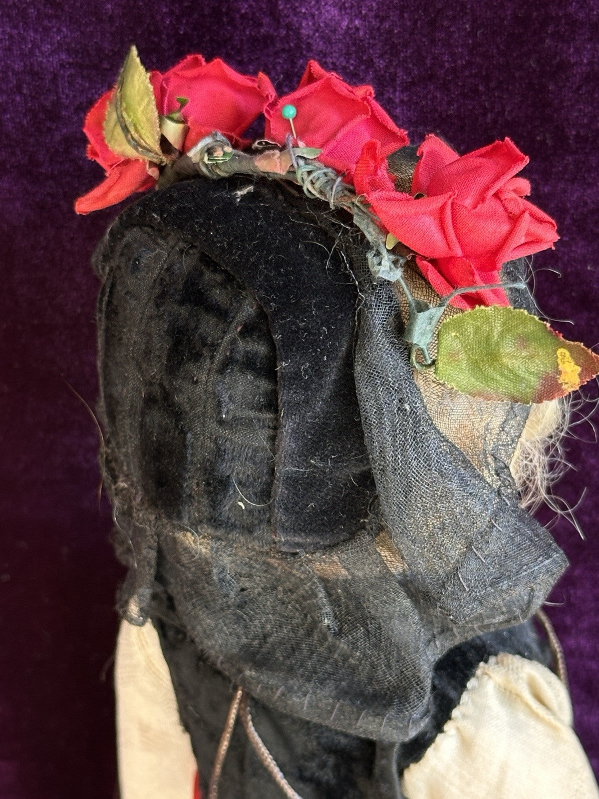 Antique German 13.5” Cloth Painted Bing (?) Doll