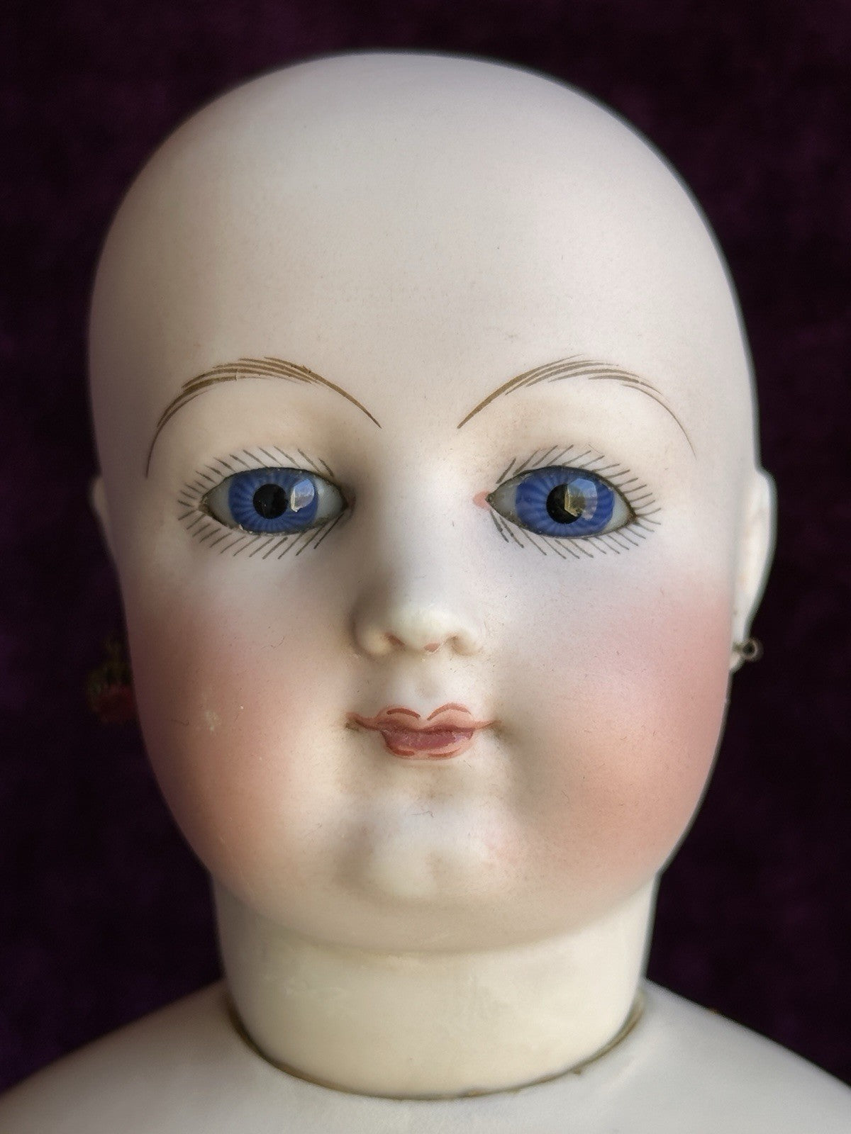 Rare Antique French Poupee 17” Lady Fashion Doll with Articulated Wood Body