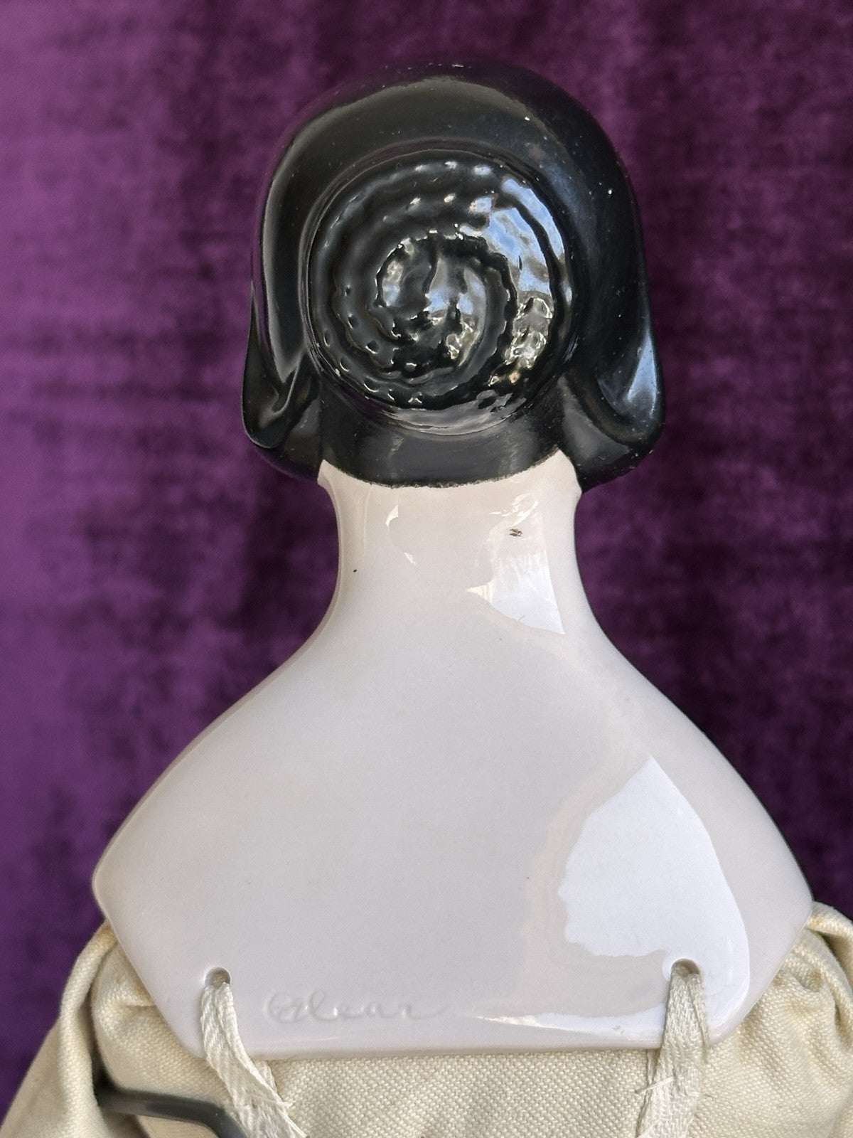 Rare Vintage 19.5” Emma Clear Fanny Elssler China Head Doll with Molded Bun