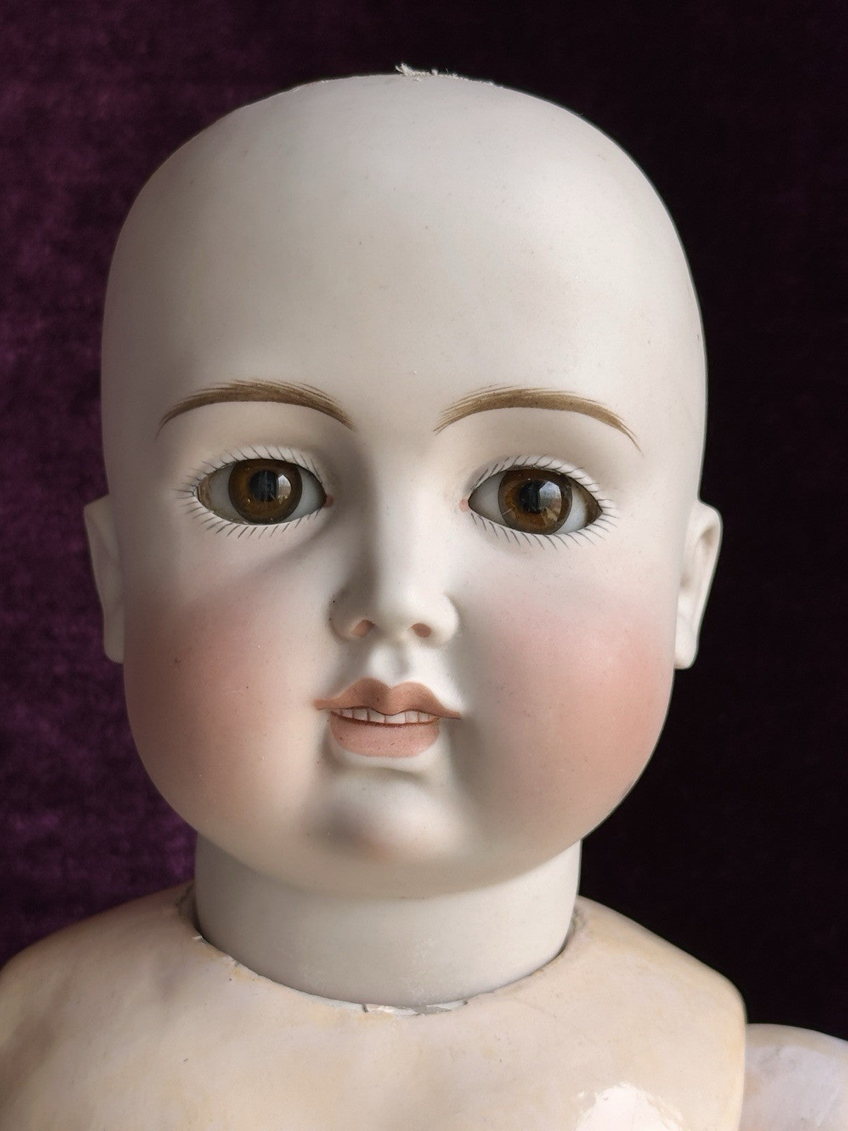 Rare Antique German Early Kestner Closed/Open Mouth Bru Look-Alike Bisque Doll