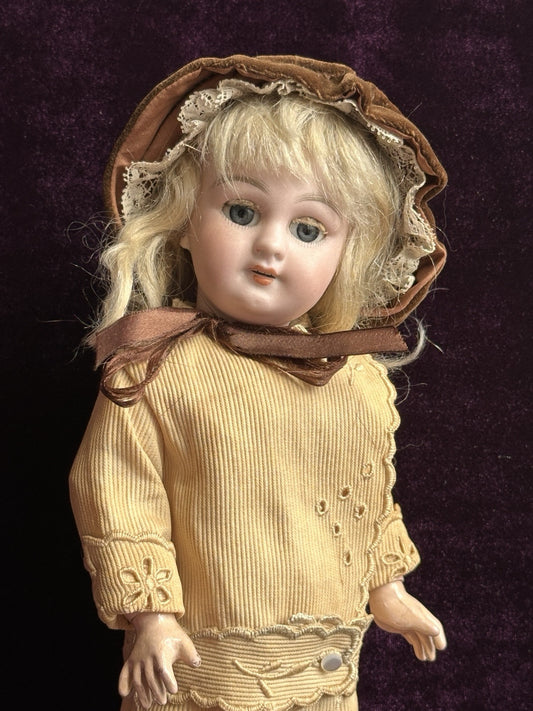 Antique German/French 10” Simon Halbig Dep Jumeau Milette Bisque Head Doll