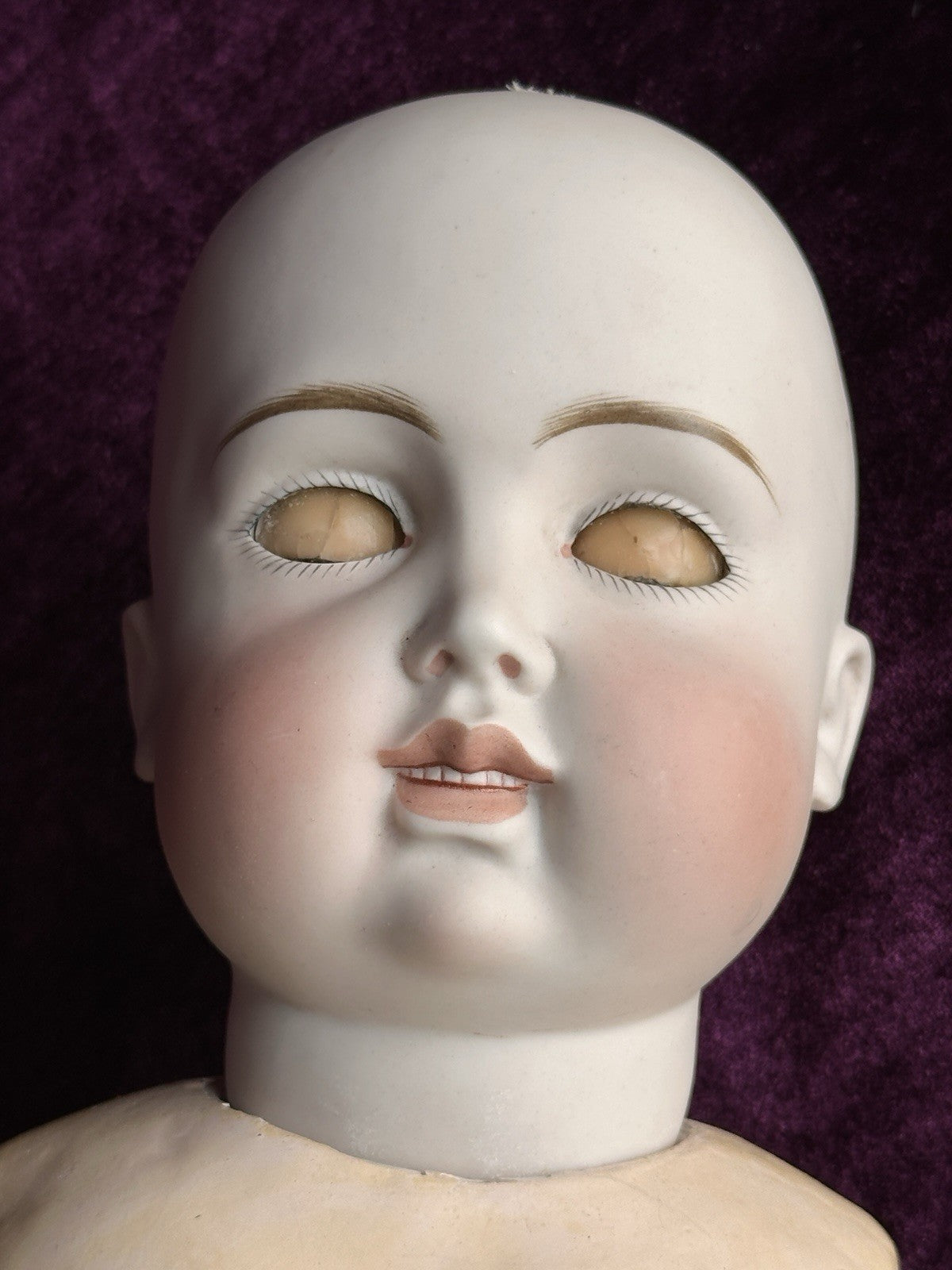 Rare Antique German Early Kestner Closed/Open Mouth Bru Look-Alike Bisque Doll
