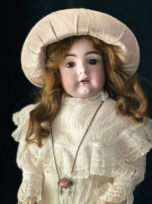 Antique German 19” Kestner 161  Child Doll Bisque Head Composition Body