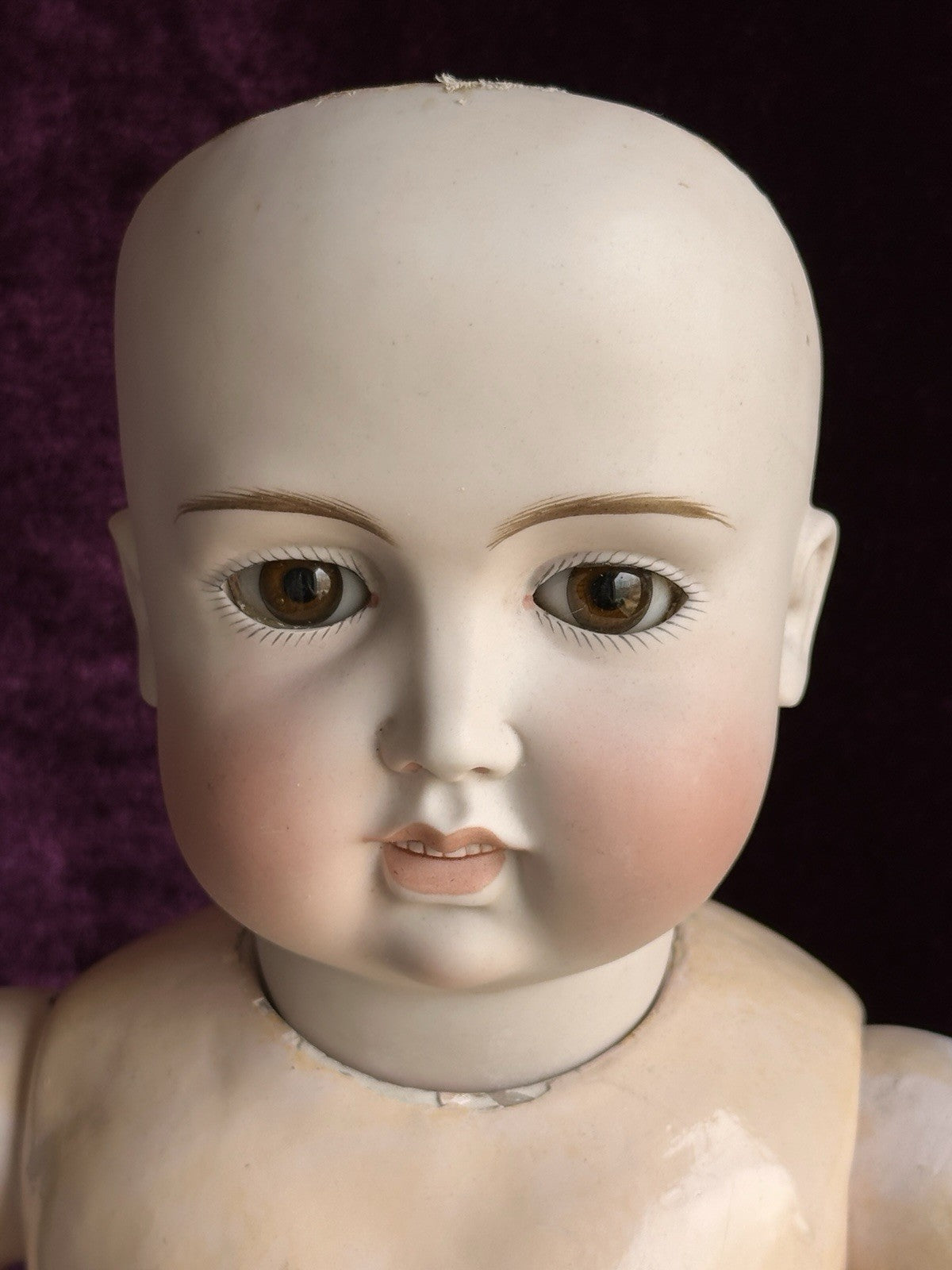 Rare Antique German Early Kestner Closed/Open Mouth Bru Look-Alike Bisque Doll