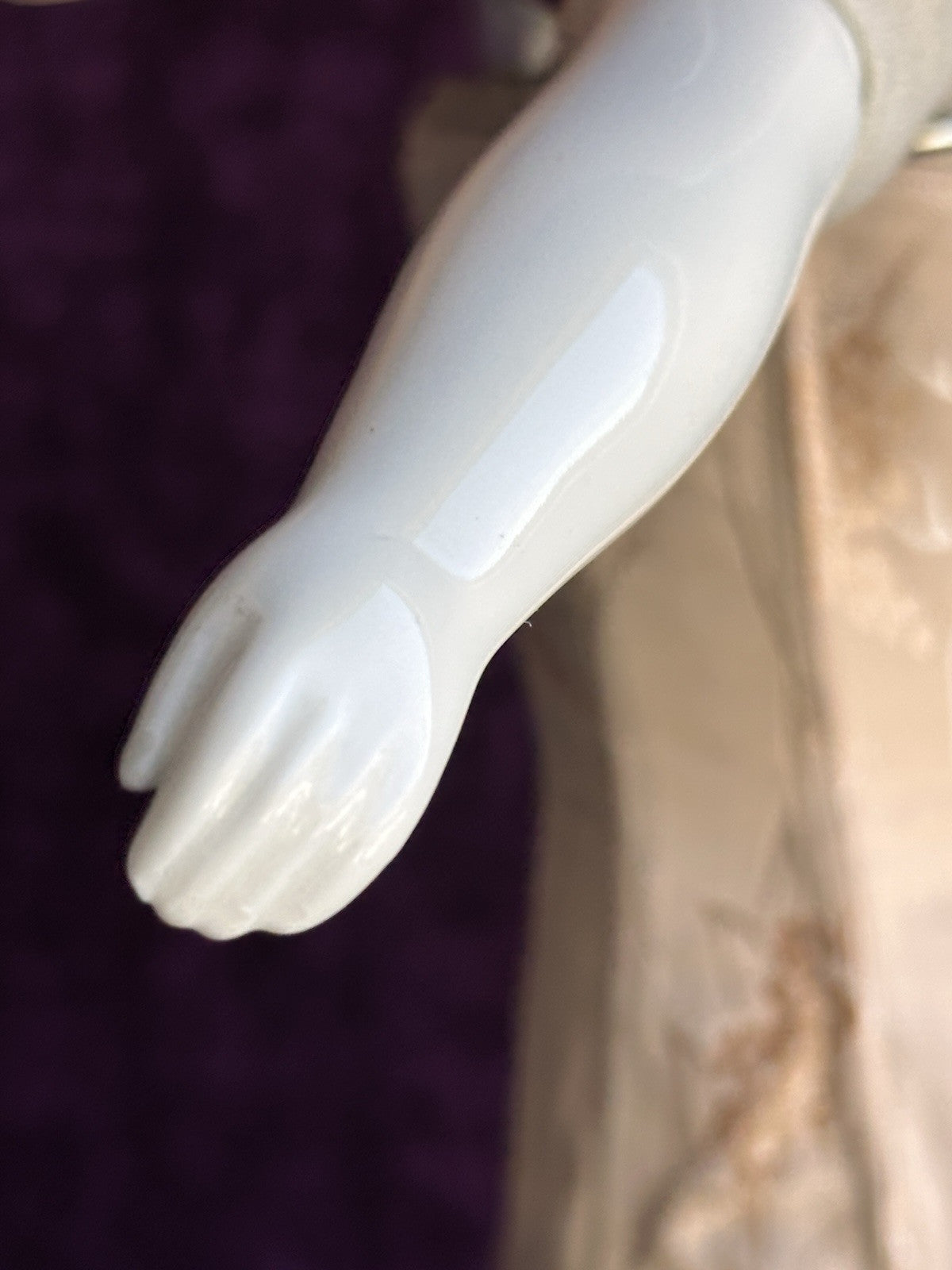 Antique German 20” Flat Top Brunette China Doll Emma Clear Body